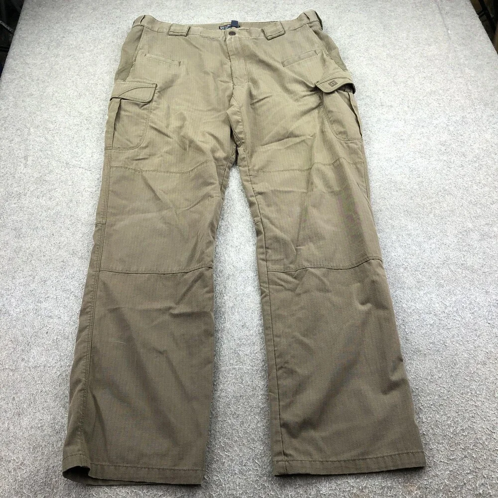 5.11 Tactical Pants Mens 38x34 Brown Cargo Relaxed Straight Workwear Utility
